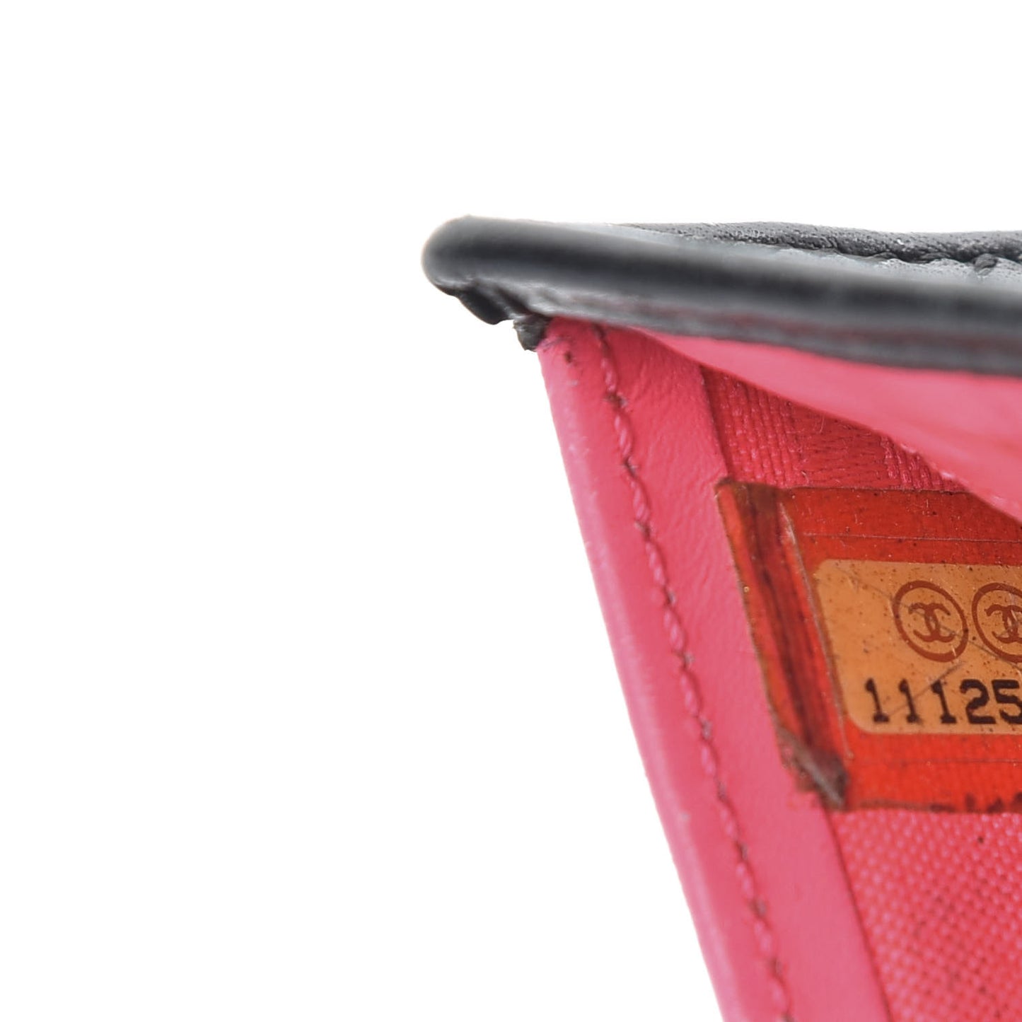 Calfskin Quilted Cambon Bi-Fold Wallet Black