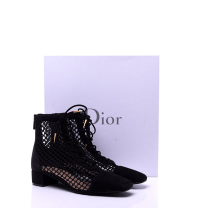 Christian Dior Suede Resille Naughtily-D 30mm Ankle Boots 39.5 Black 11 of 11