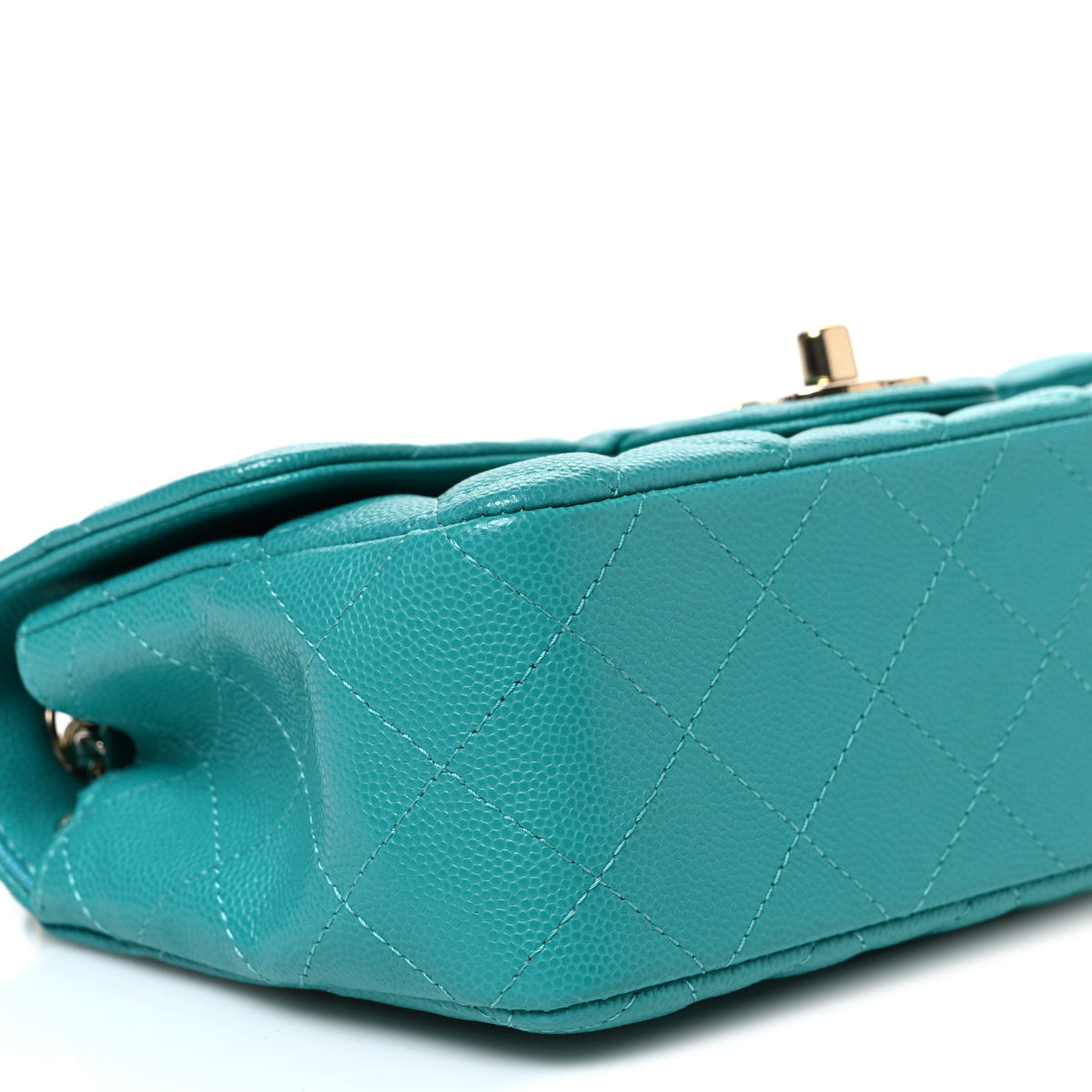 Chanel Caviar Quilted Mini Rectangular Flap Blue 9 of 11