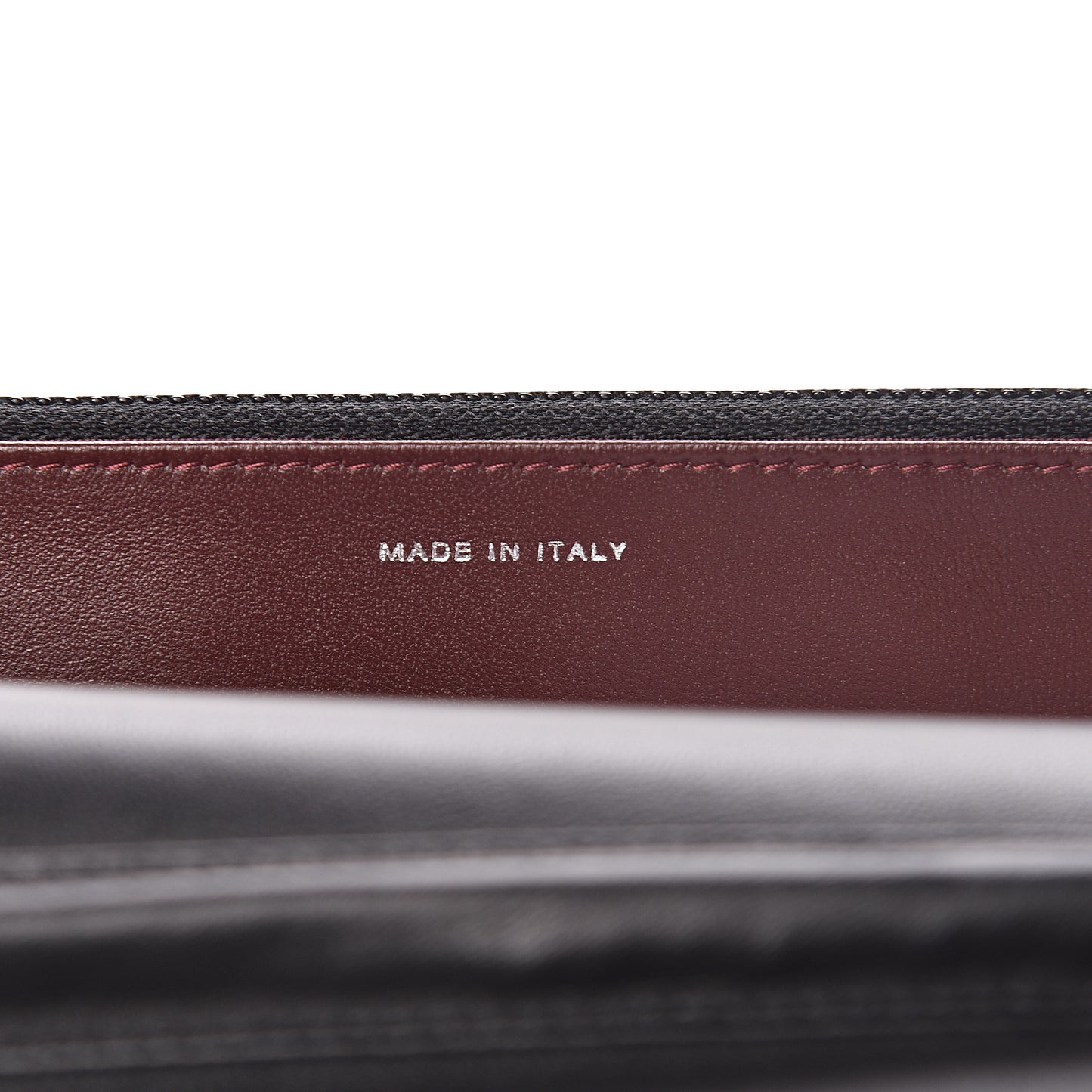 Lambskin Quilted Wallet On Chain WOC Black