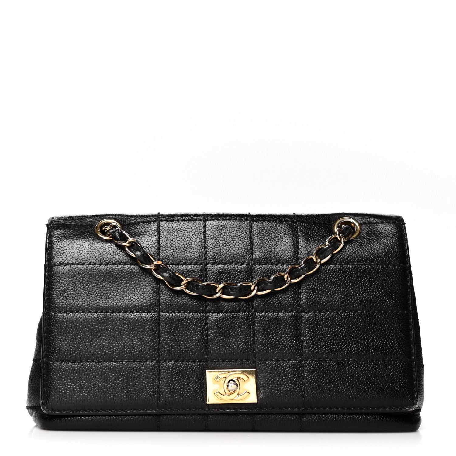Chanel Caviar Square Stitched Small Flap Black 1 of 15