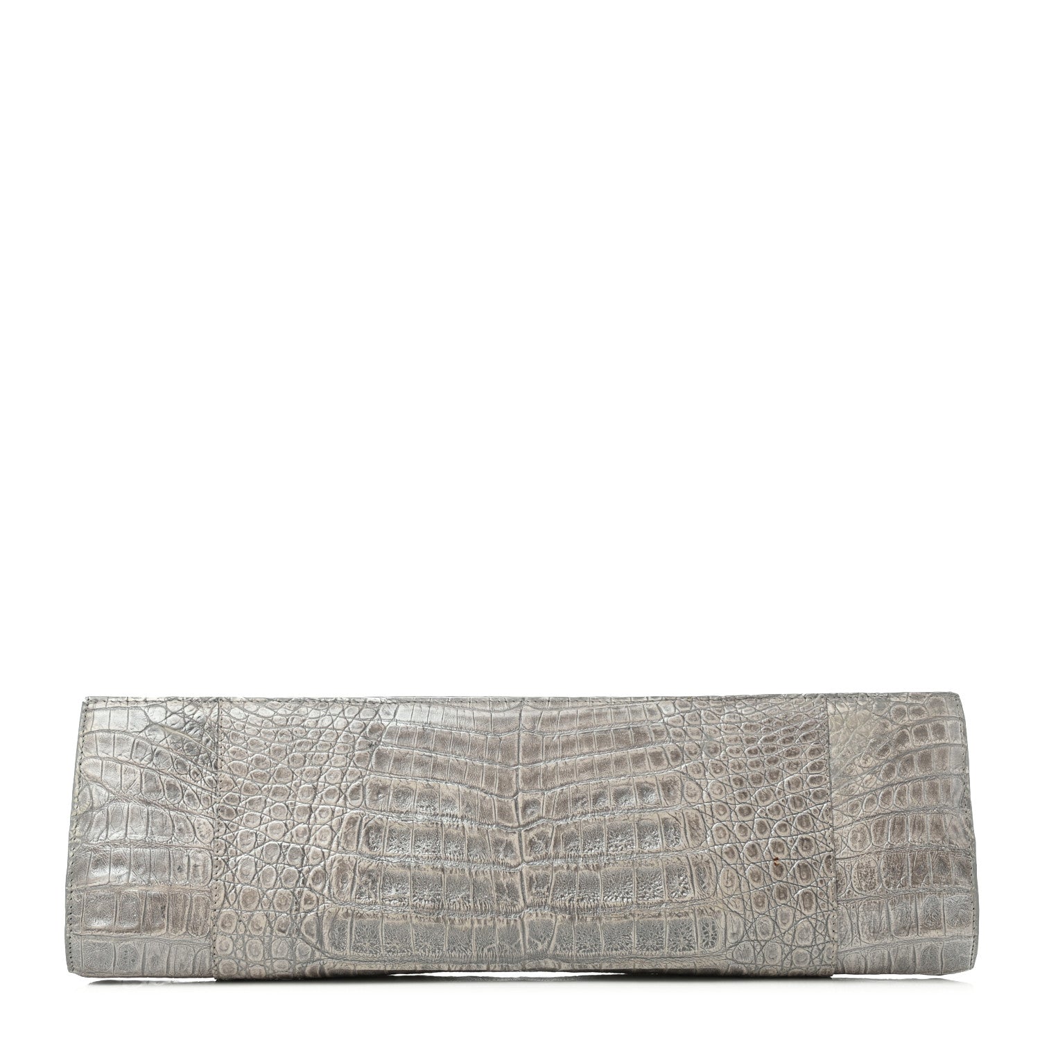 Nancy Gonzalez Crocodile Clutch Grey 1 of 6