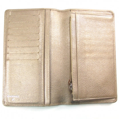 Chanel Leather Yen Wallet Gold 6 of 9