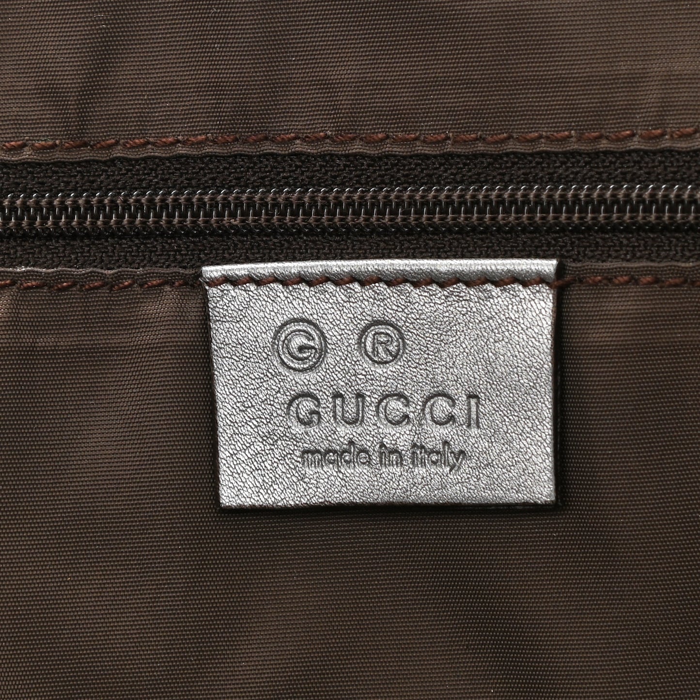 Guccissima Large Tote Silver