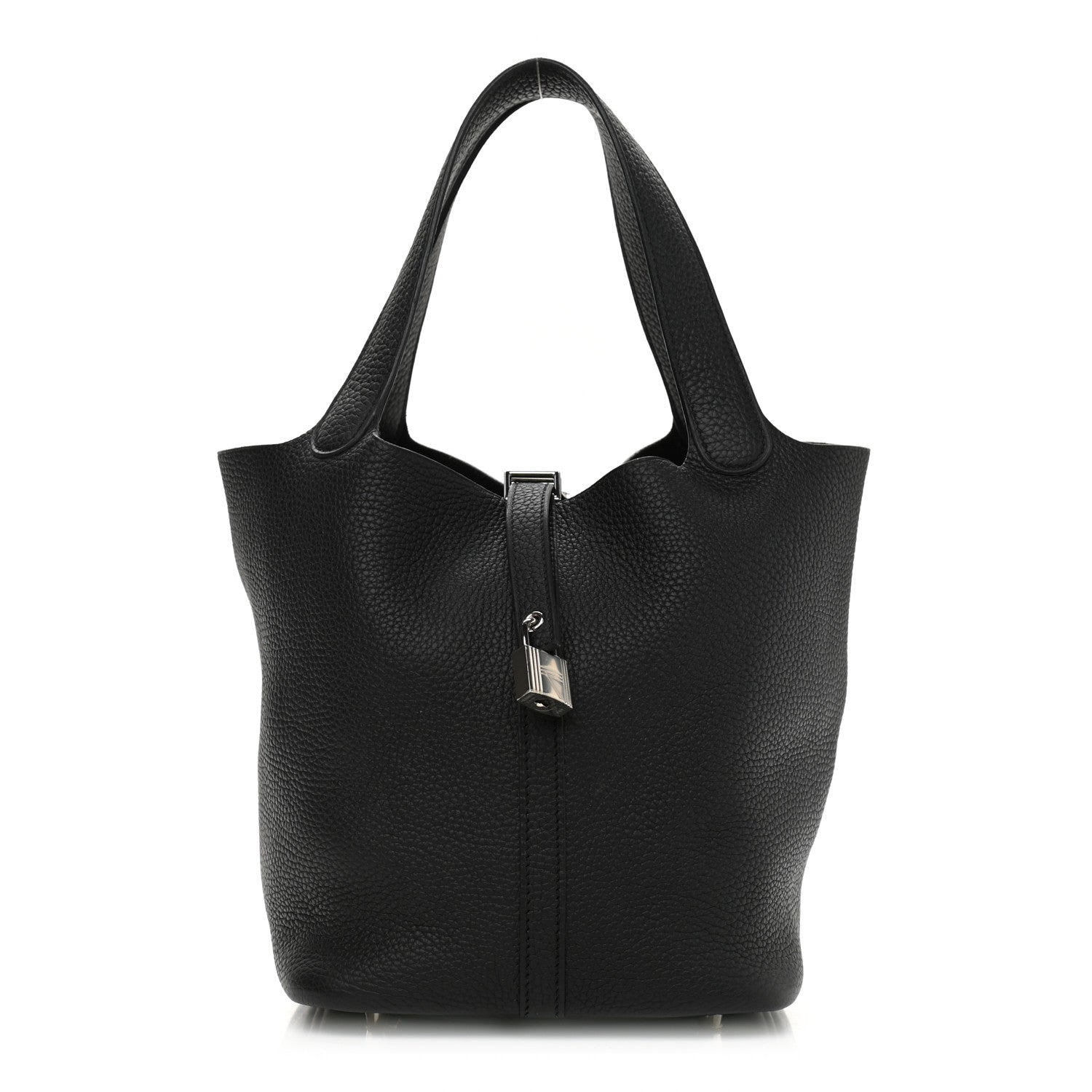 Hermes Taurillon Clemence Picotin Lock 22 MM Black 1 of 11