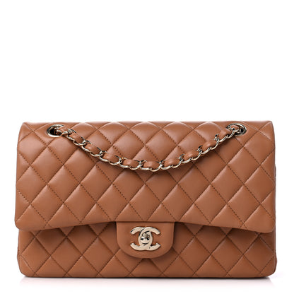 Chanel Lambskin Quilted Medium Double Flap Brown 1 of 9