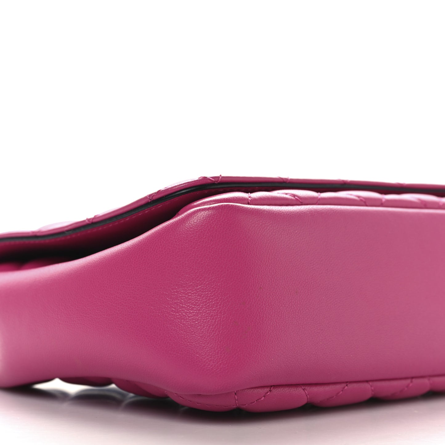 Nappa Quilted Medusa Chain Crossbody Pink