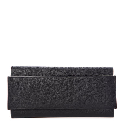 Hermes Epsom Passant Long Wallet Black 1 of 11