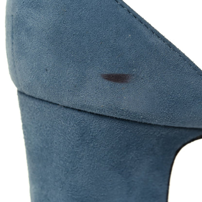 Jimmy Choo Suede Carrie 65 Sandals 38.5 Blue 8 of 8