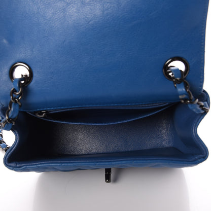 Chanel Calfskin Quilted Mini Square Flap Blue 5 of 8