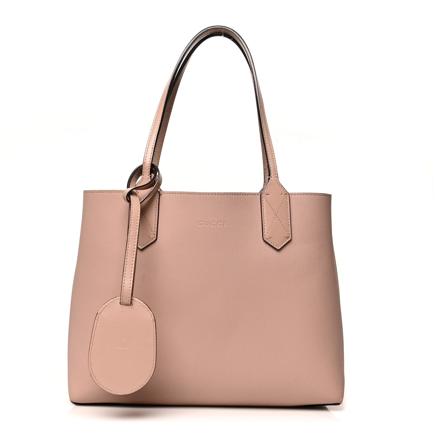 Textured Calfskin Monogram Small Reversible GG Tote Dark Cipria