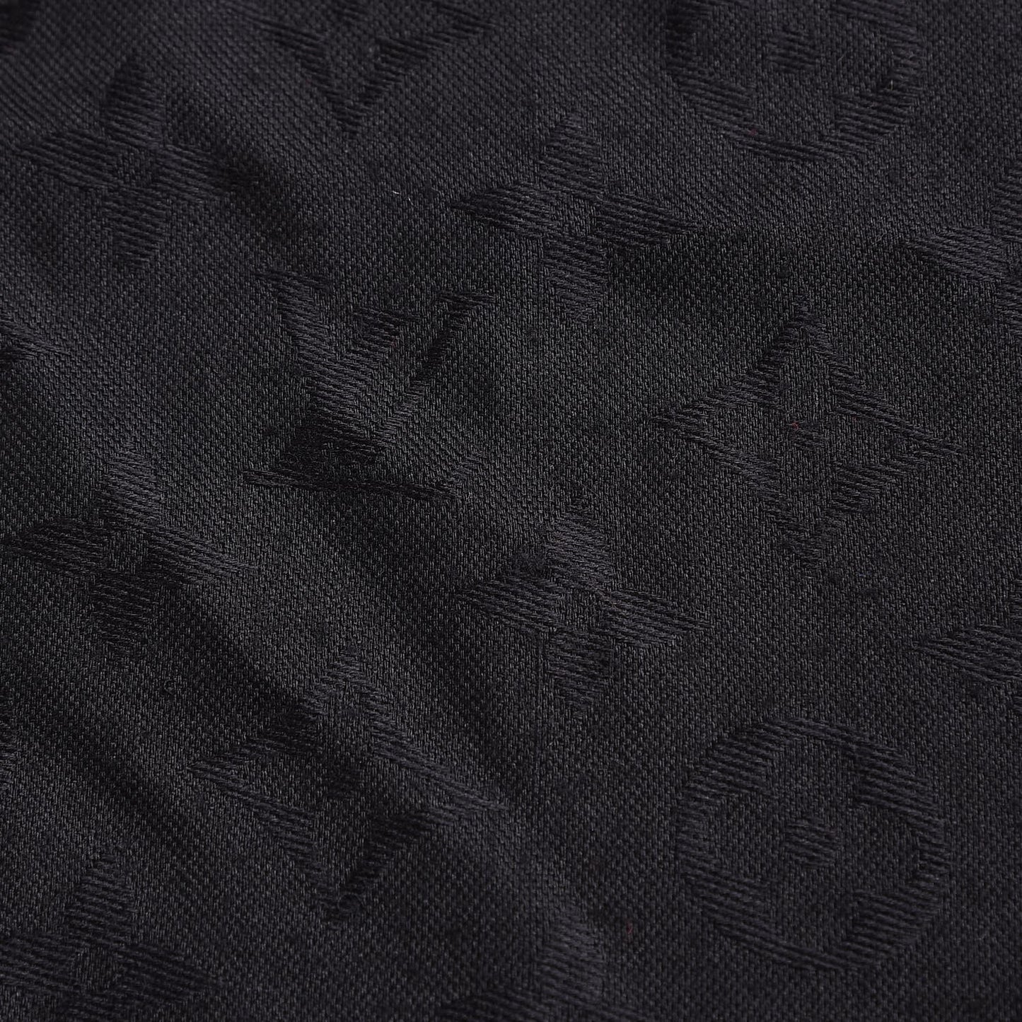 Silk Wool Monogram Shawl Black