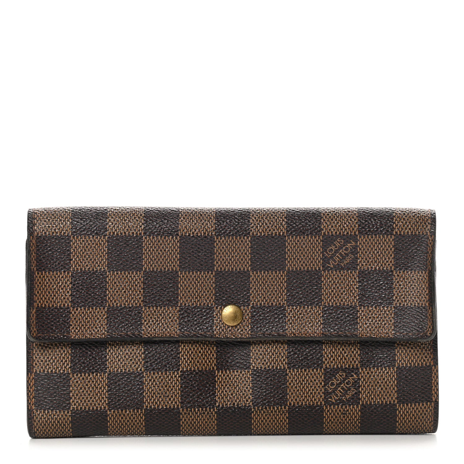 Louis Vuitton Damier Ebene Sarah Wallet 1 of 10