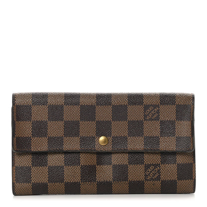 Louis Vuitton Damier Ebene Sarah Wallet 1 of 10
