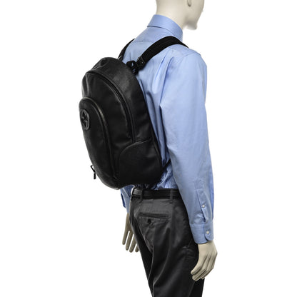Gucci Coated Canvas Interlocking G Travel Backpack Black 2 of 11