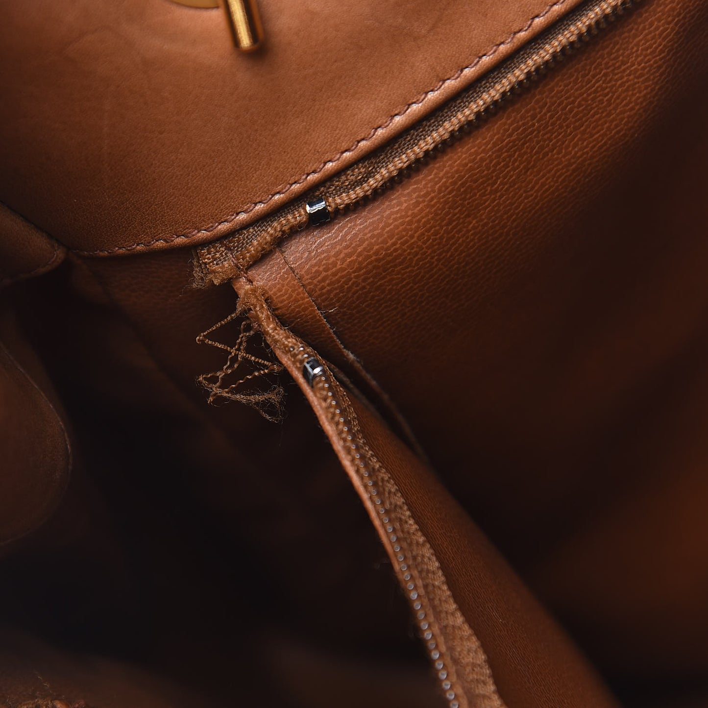 Lambskin Quilted Shopping Tote Brown
