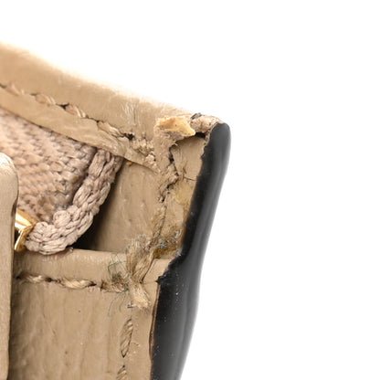 Gucci GG Supreme Monogram Textured Dollar Calfskin Web Ophidia Card Case Beige Mystic White Oatmeal 8 of 11