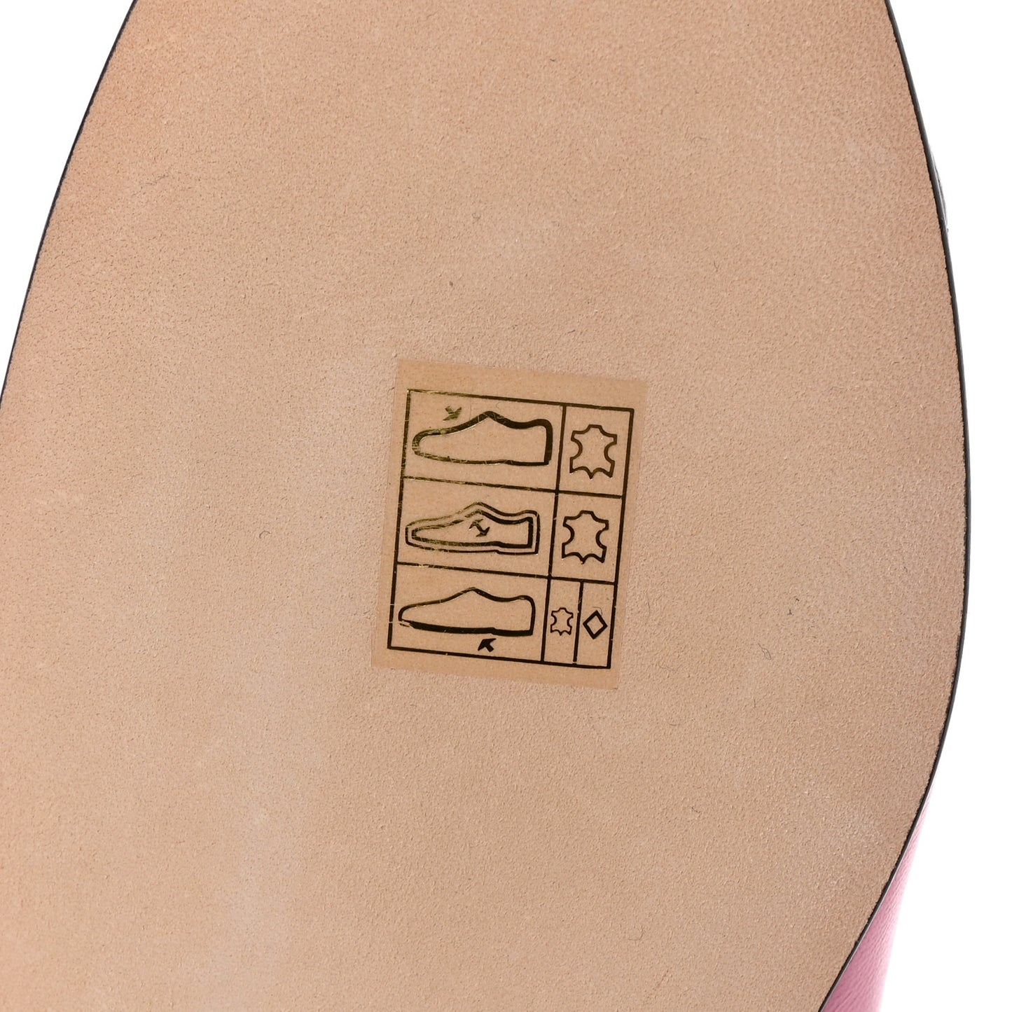 Laminated Crumpled Lambskin Cap Toe CC Ballerina Flats 39 Pink Black