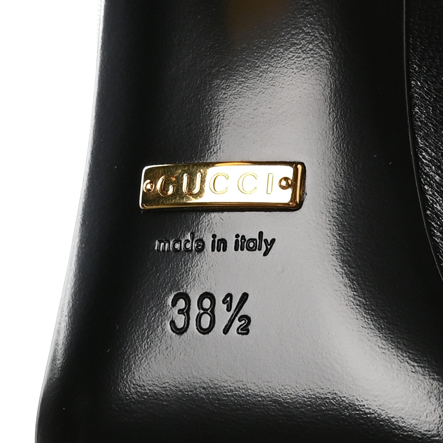 Gucci Malaga Kid Horsebit 75mm Pumps 38.5 Black 7 of 11
