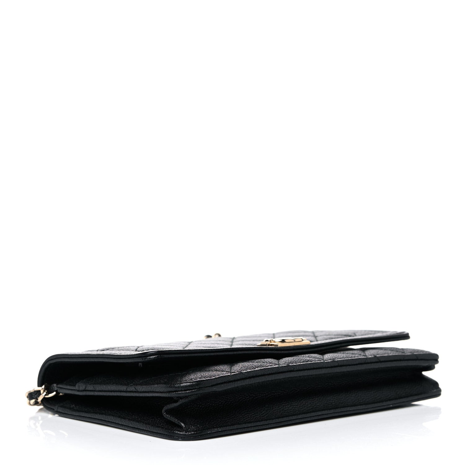 Chanel Caviar Quilted Boy Wallet On Chain WOC Black 4 of 14