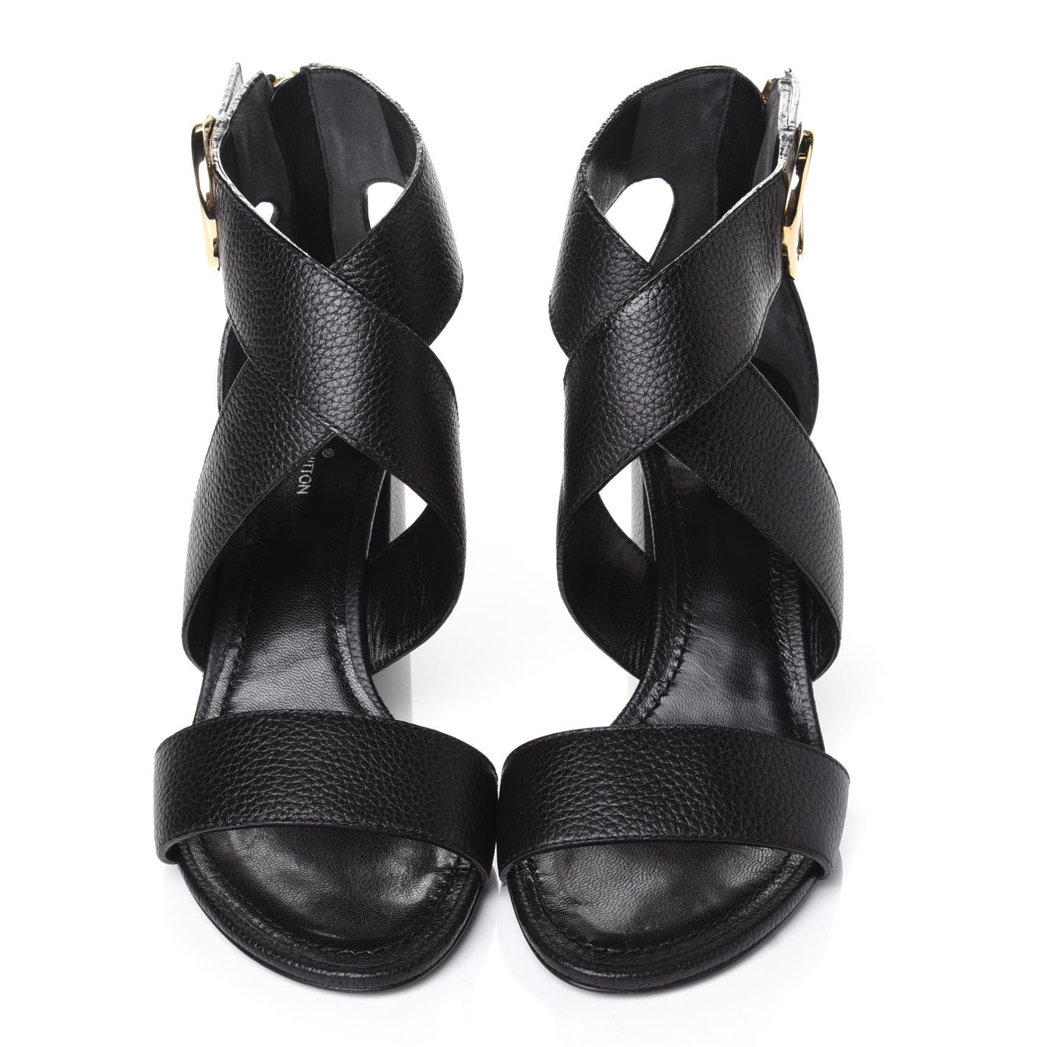 Louis Vuitton Calfskin Horizon Sandals 35 Black 5 of 11