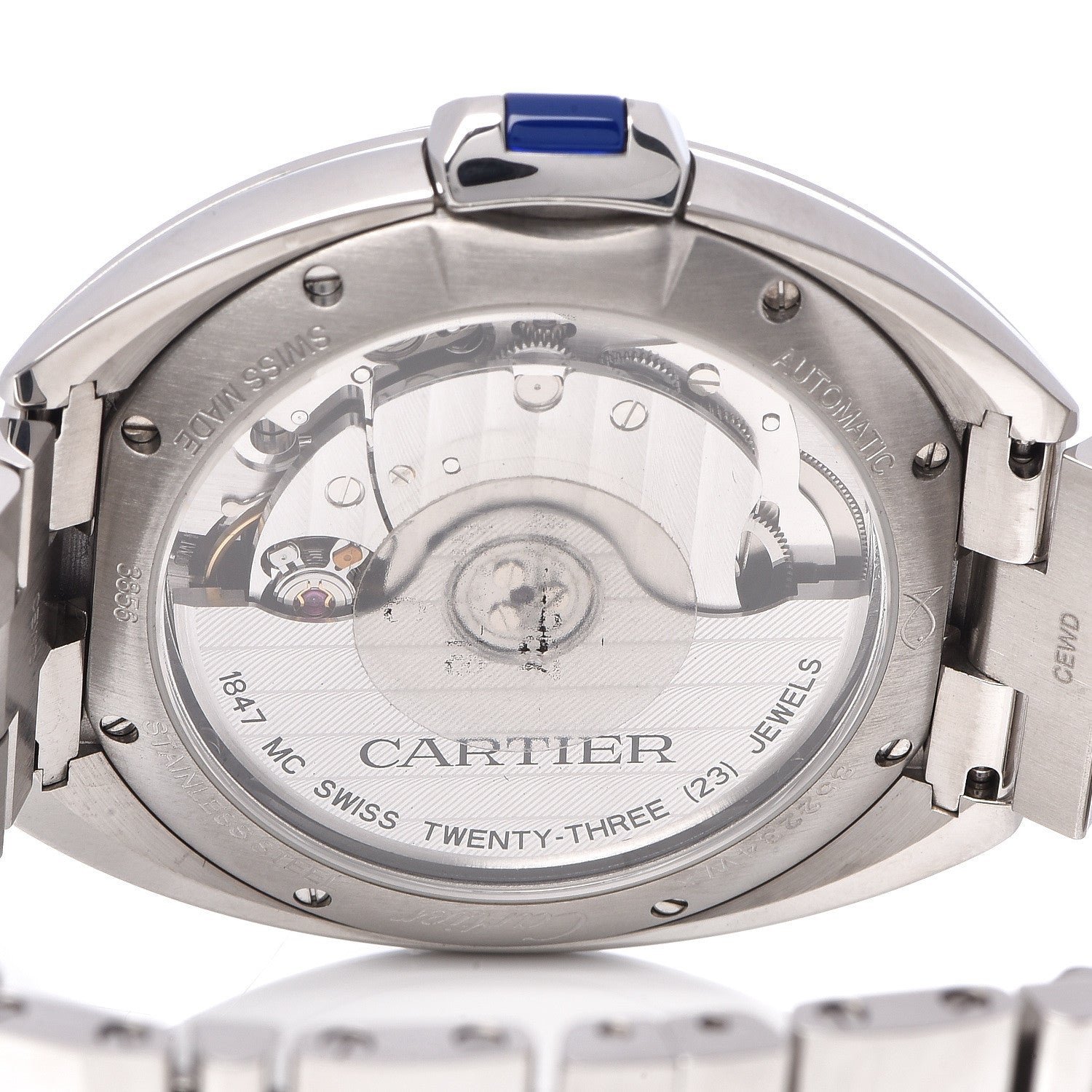Cartier Stainless Steel 35mm Cle De Automatic Watch 5 of 6