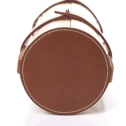 Hermes Ash Wood Bridle Calfskin Strike Skittle Game Set Brique 6 of 10
