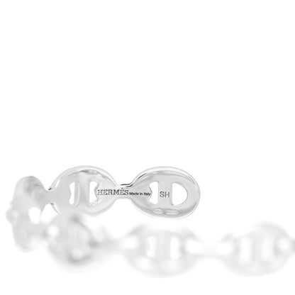 Hermes Sterling Silver MM Chaine d'Ancre Enchainee Cuff Bracelet SH 3 of 4