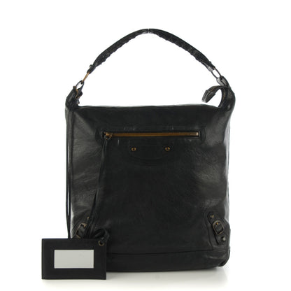 Balenciaga Agneau Classic Hardware Day Hobo Black 1 of 7