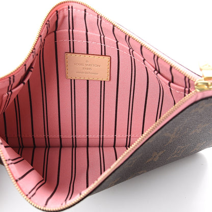 Louis Vuitton Monogram Neverfull MM GM Pochette Sugar Pink 4 of 5