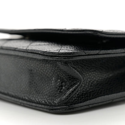 Chanel Caviar Quilted Wallet on Chain WOC Black 10 of 10