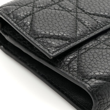 Christian Dior Grained Calfskin Cannage Lady Dior Rendezvous Chain Wallet Black 14 of 15