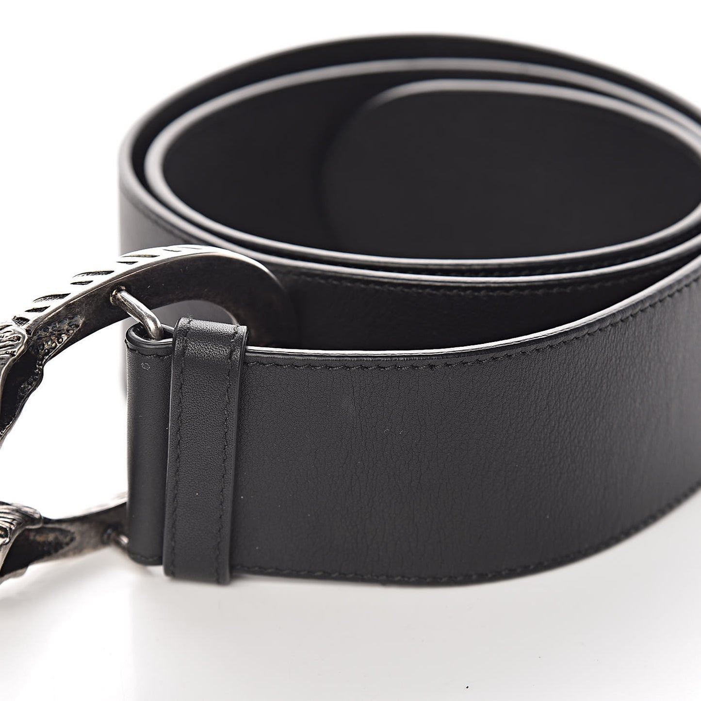 Moon Calfskin Nickel Dionysus Belt 90 36 Black