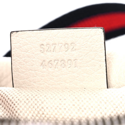 Gucci Grained Calfskin Small Logo Belt Bag White 7 of 10