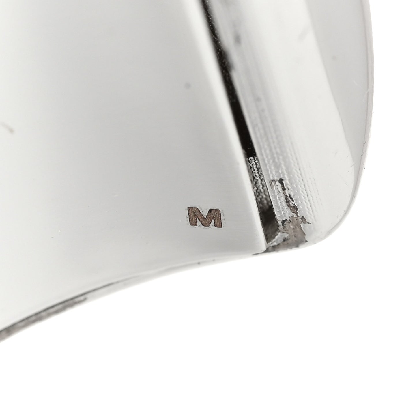 Brass Big Bumpy Cuff Bracelet M Silver