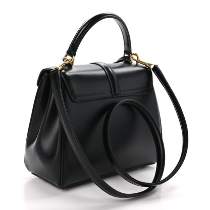 Celine Satinated Calfskin Small 16 Top Handle Bag Black 3 of 12