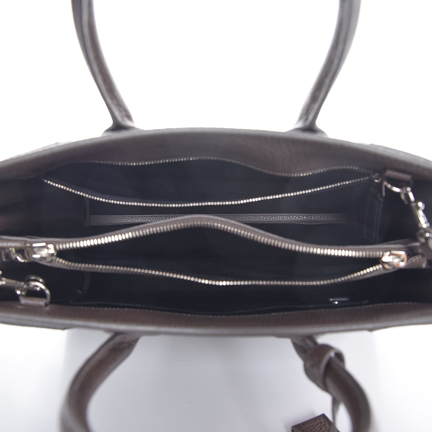 Grained Calfskin Small Sac De Jour Fog