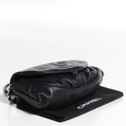 Chanel Caviar Half Moon Wallet On Chain WOC Black 4 of 9