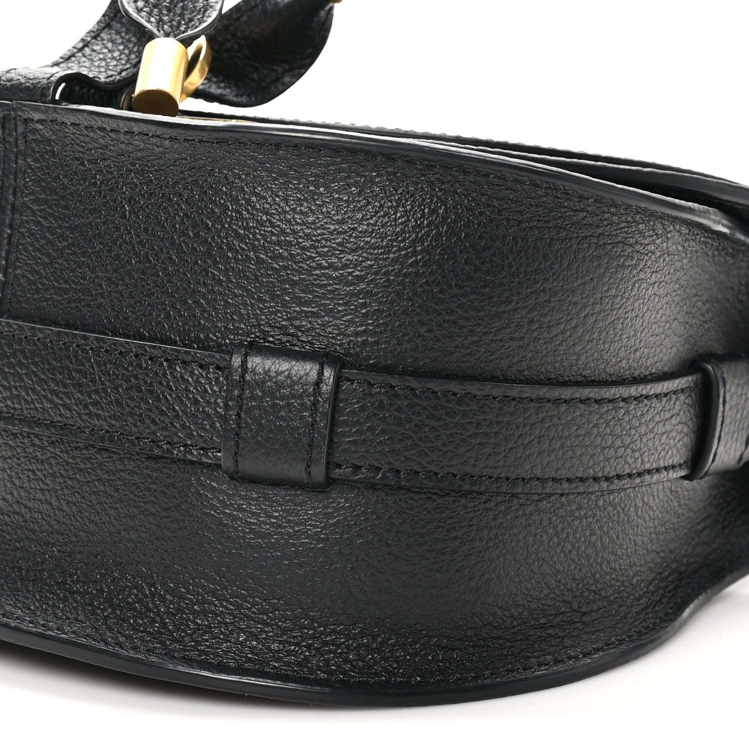 Chloe Grained Calfskin Small Marcie Saddle Bag Black 9 of 9