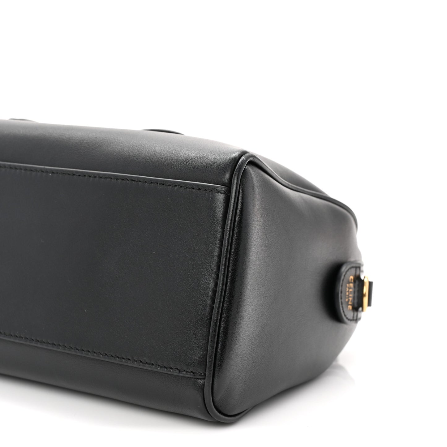 Smooth Calfskin Triomphe Small Boston Bag Black