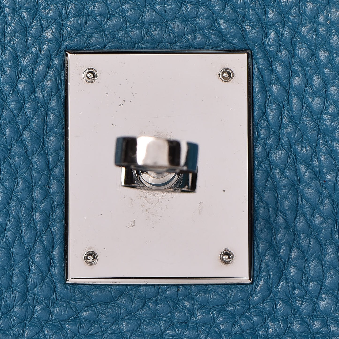 Taurillon Clemence Birkin 30 Bleu Izmir