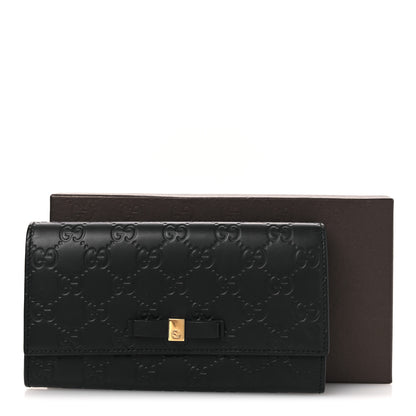 Gucci Microguccissima Bow Continental Wallet Silver 9 of 9