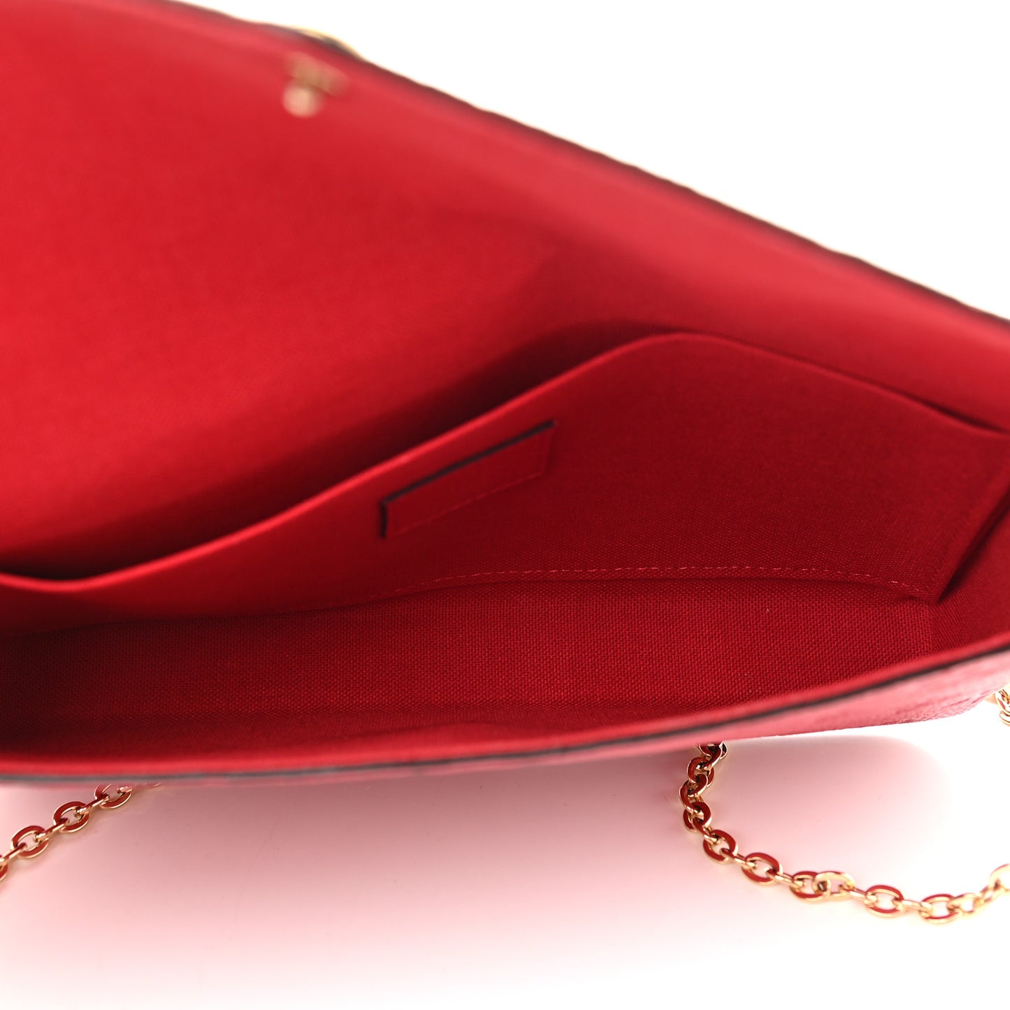 Empreinte Pochette Felicie Chain Wallet Scarlet