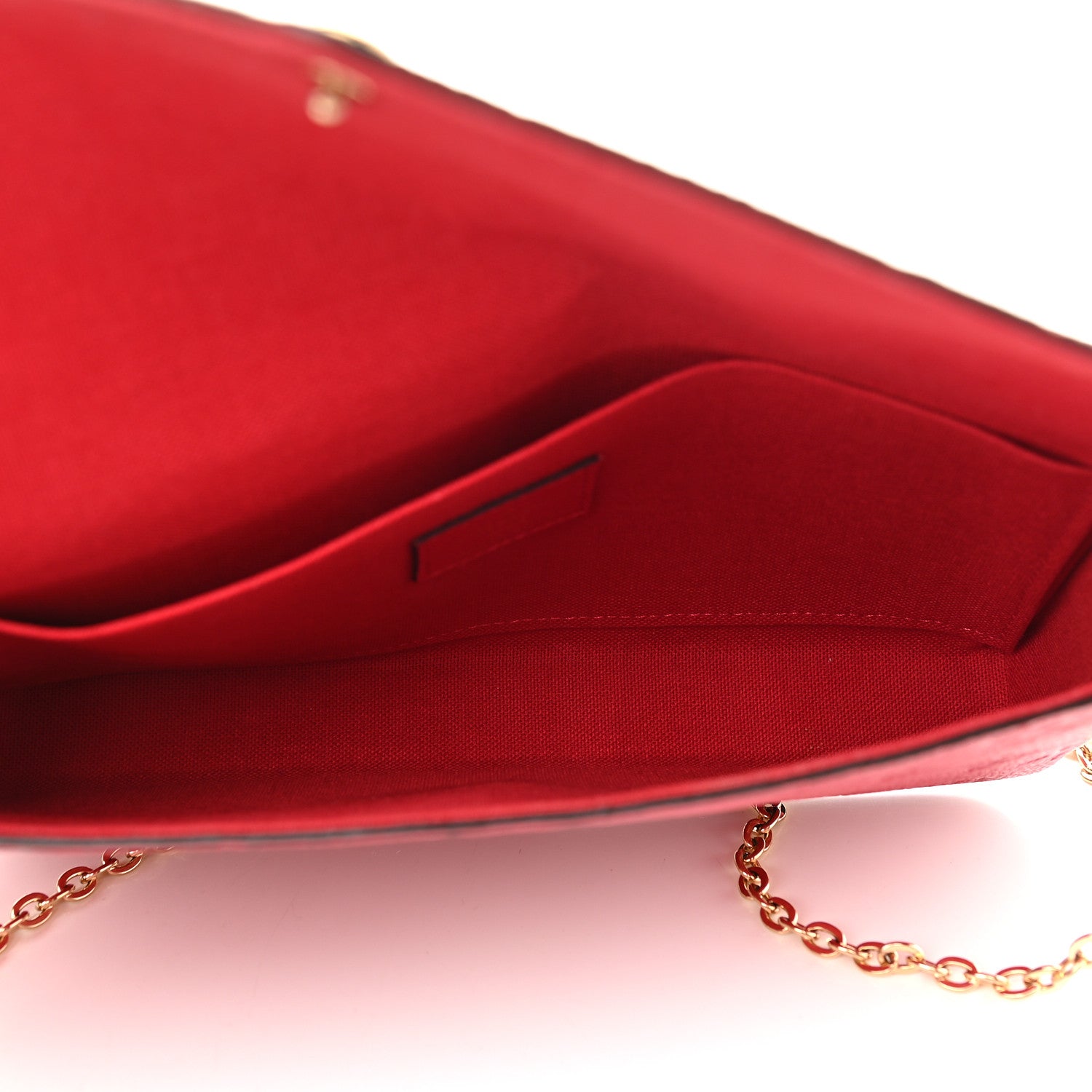 Louis Vuitton Empreinte Pochette Felicie Chain Wallet Scarlet 8 of 10