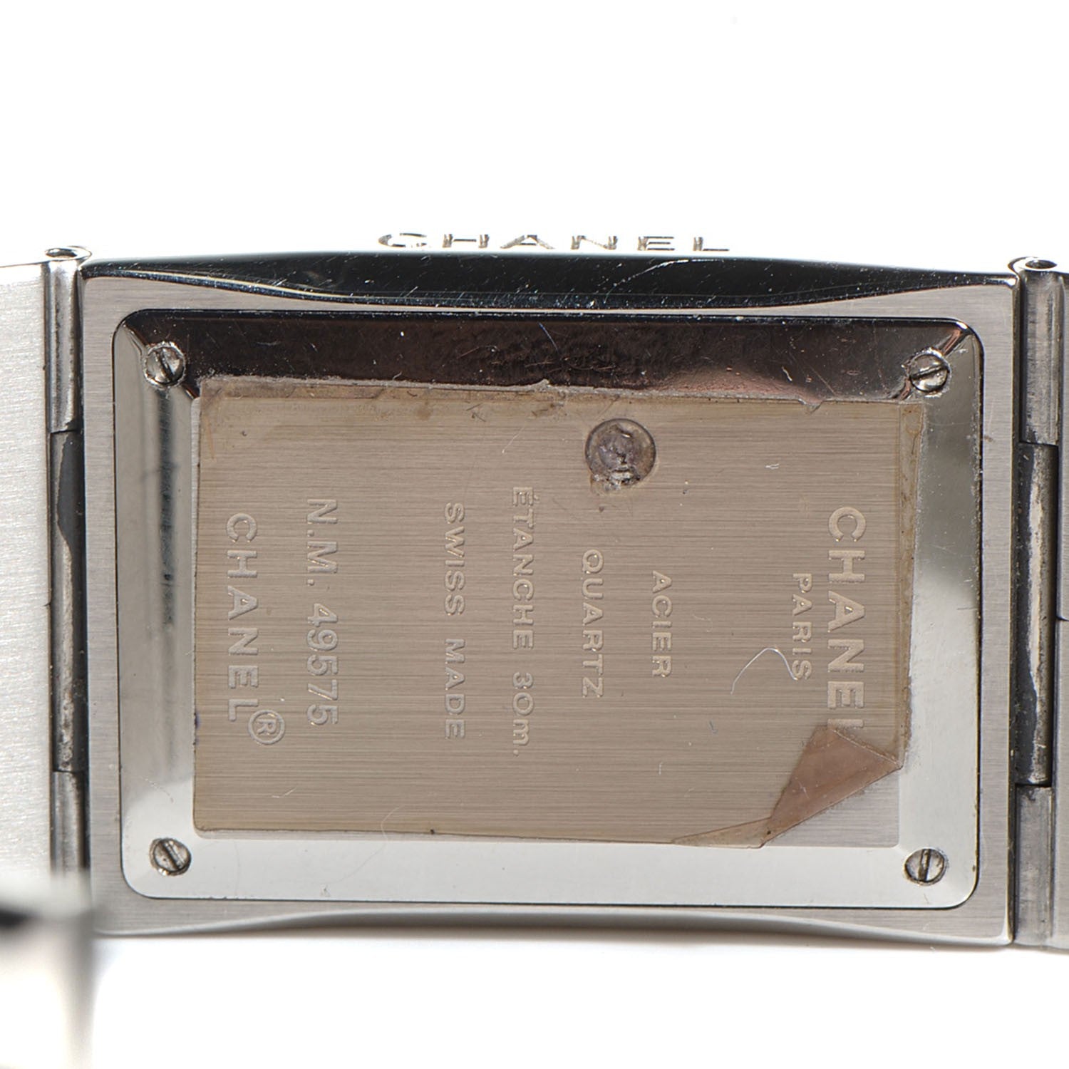 Chanel Stainless Steel Diamond 24mm Chocolat Digital Quartz Watch 6 of 8