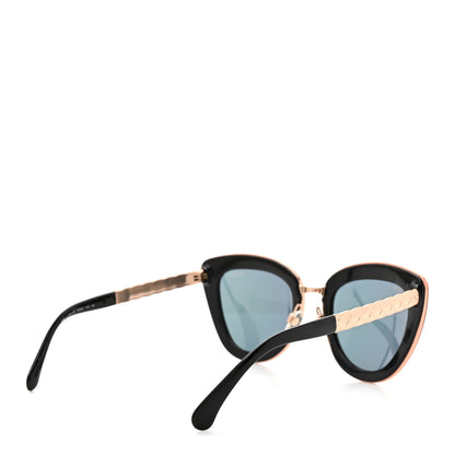 Chanel Cat Eye Quilted Sunglasses 5368 Black Pink 4 of 7
