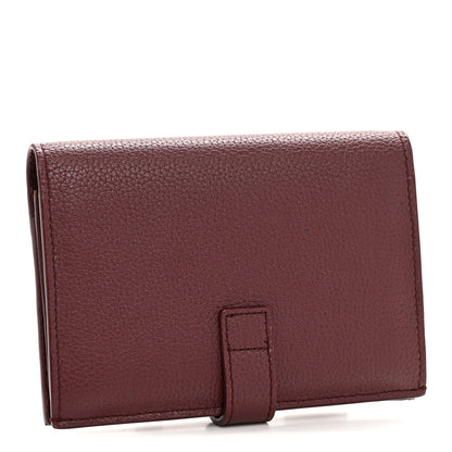 Saint Laurent Grained Calfskin Sac De Jour Compact Wallet Rouge Legion 4 of 12