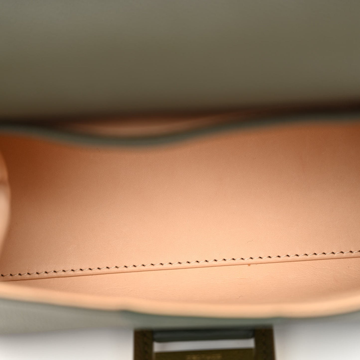 Grained Rodeo Calfskin Mini Brillant Camaieux Satchel Kaki