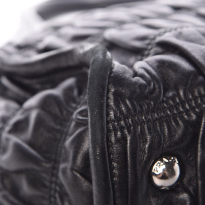 Prada Nappa Gaufre Satchel Black 9 of 11