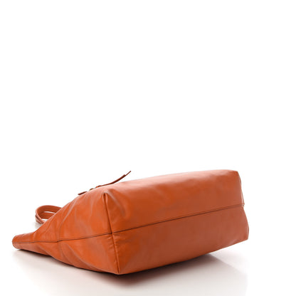 Miu Miu Vitello Soft Shopping Tote Papaya 4 of 10